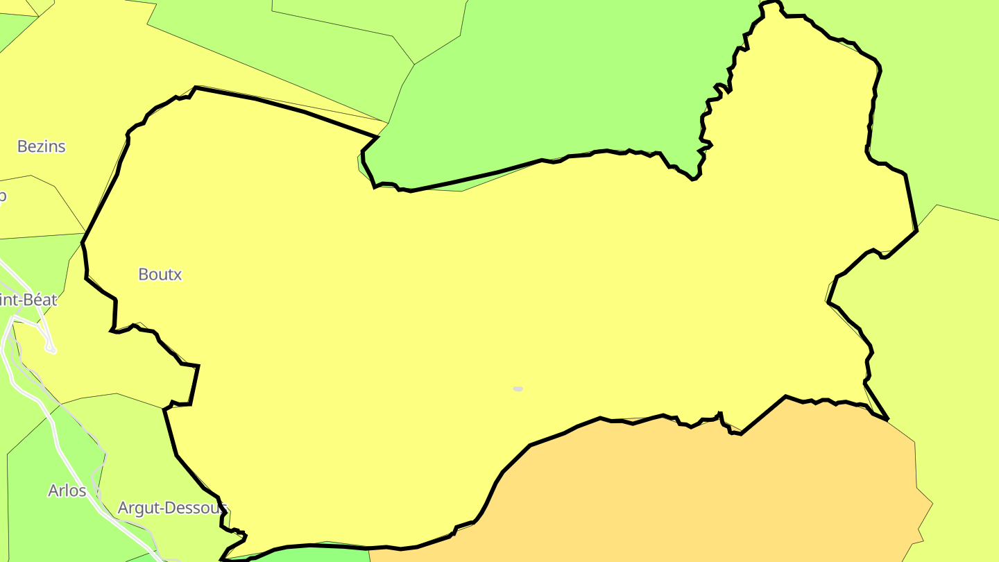 Carte des prix de l'immobilier Boutx
