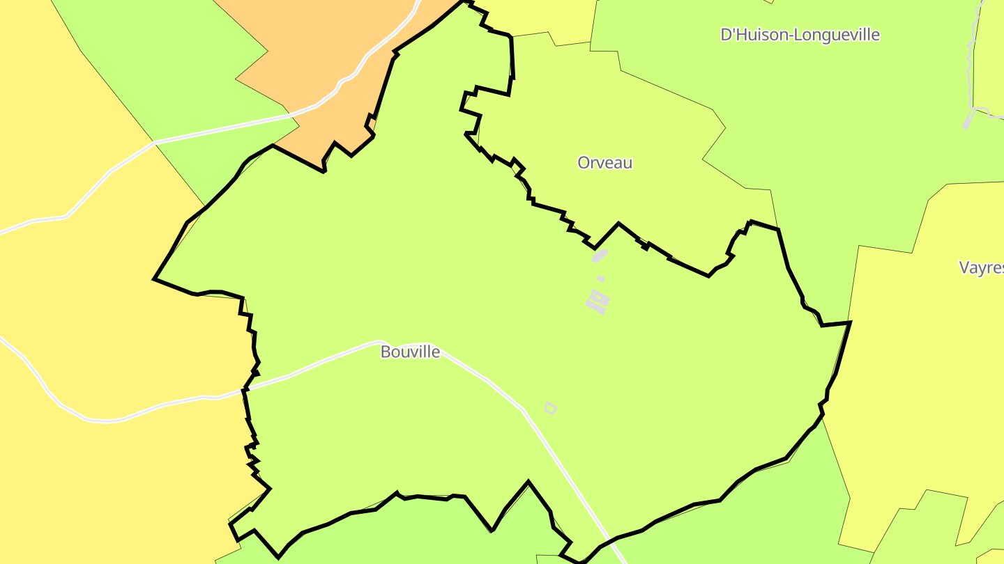Carte des prix de l'immobilier Bouville