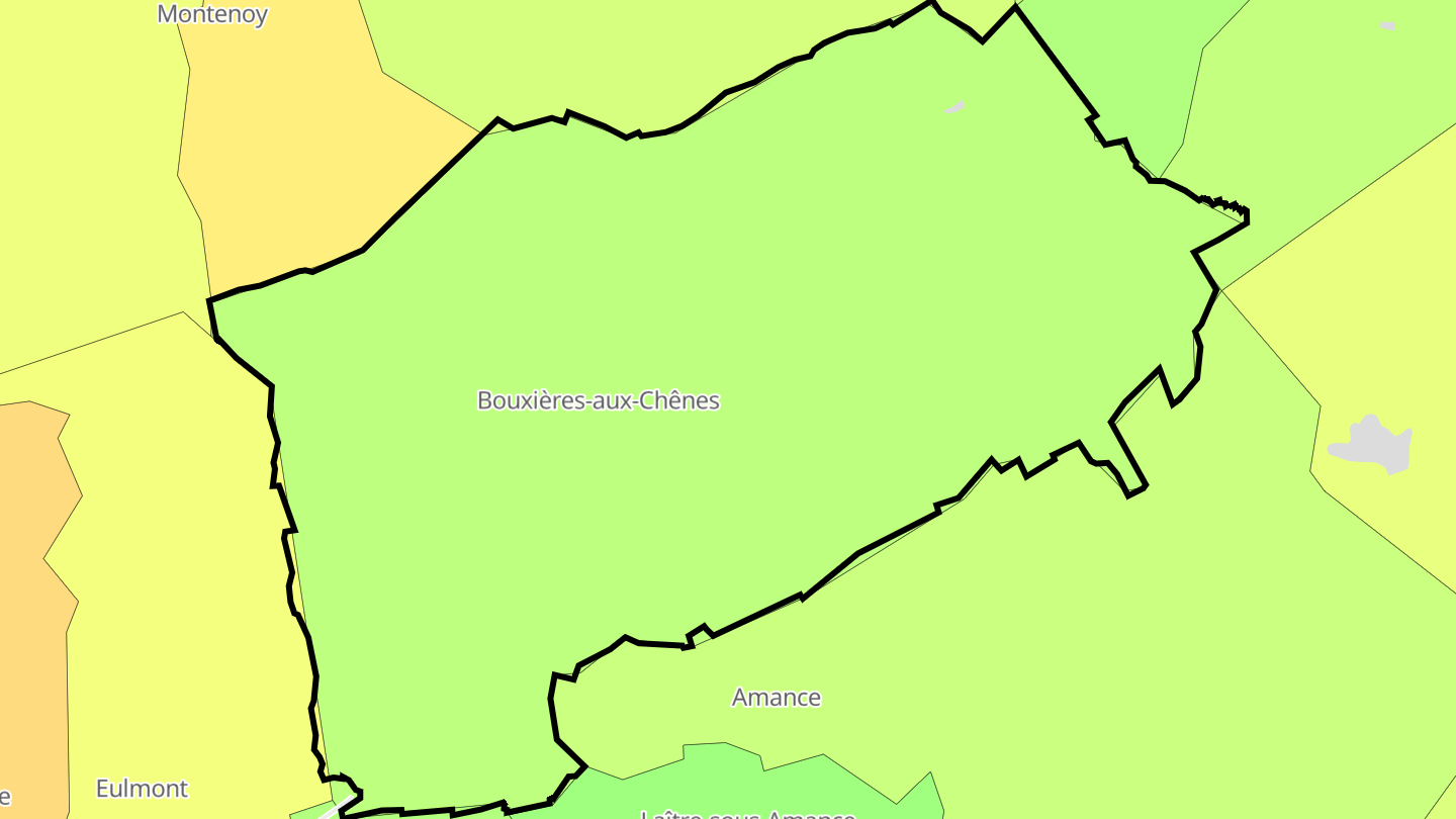 Carte des prix de l'immobilier Bouxières-aux-Chênes