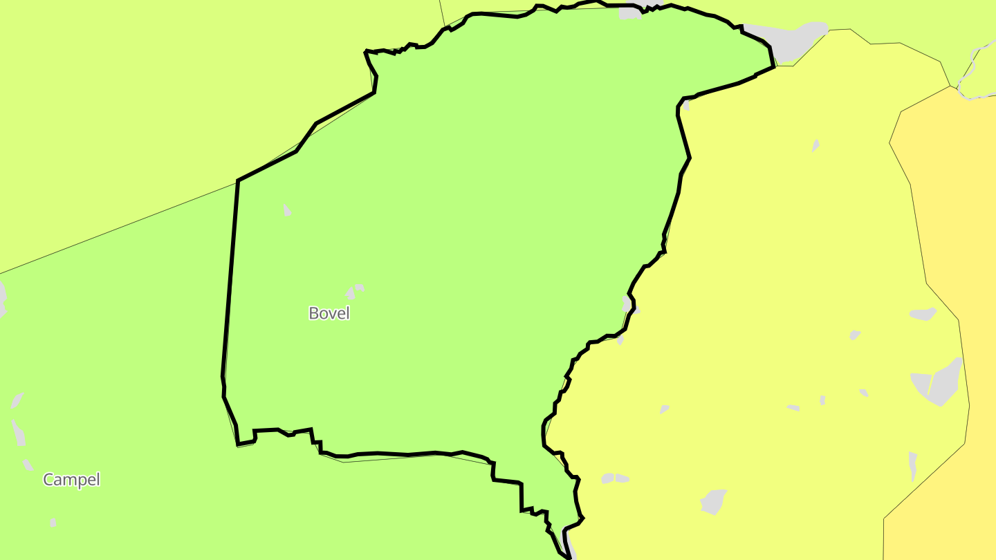 Carte des prix de l'immobilier Bovel