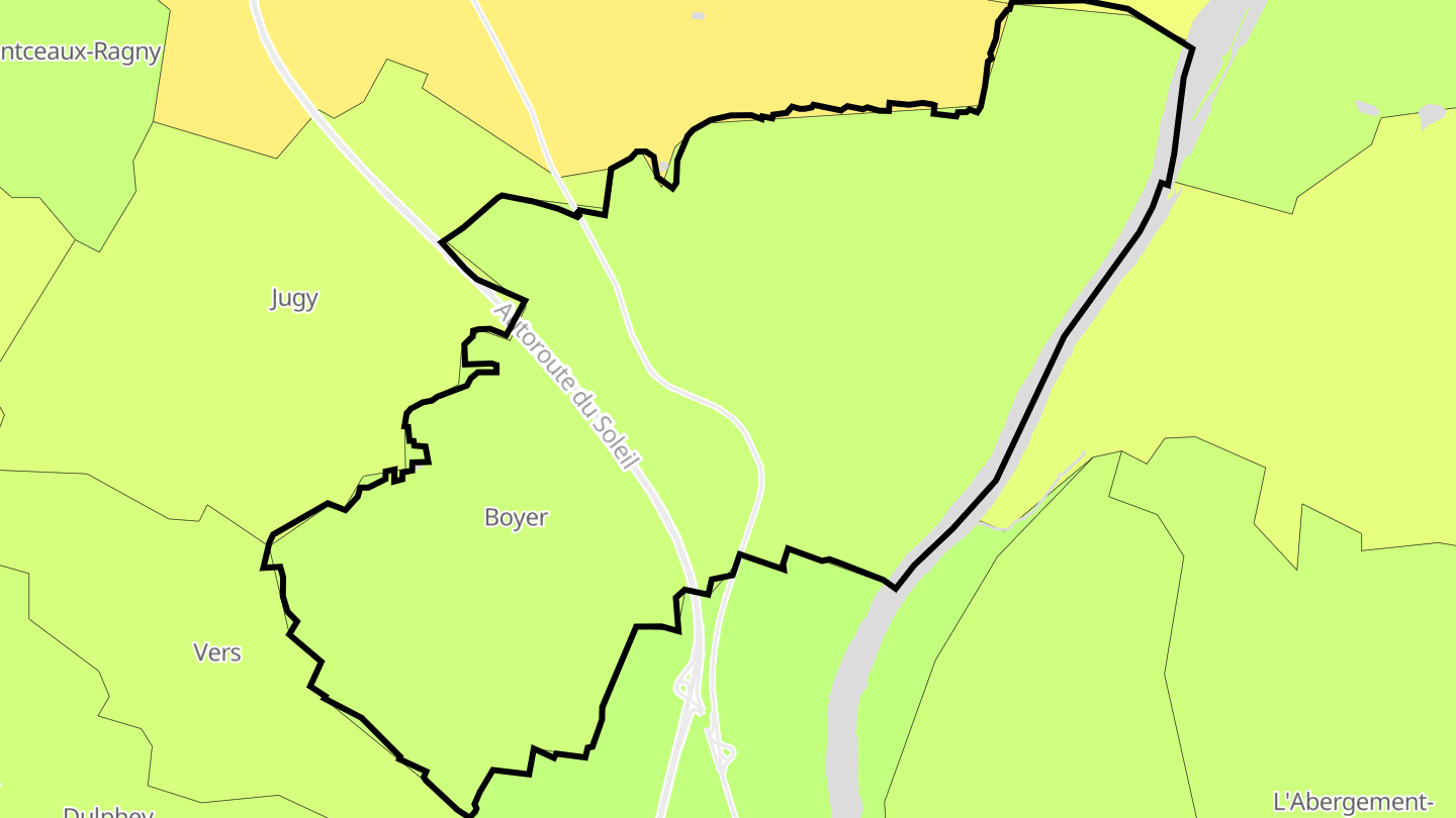 Carte des prix de l'immobilier Boyer