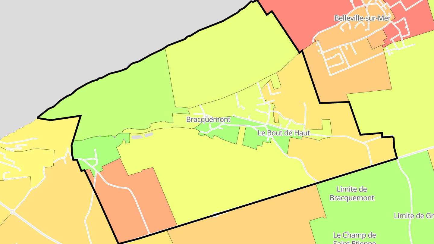 Carte des prix de l'immobilier Bracquemont