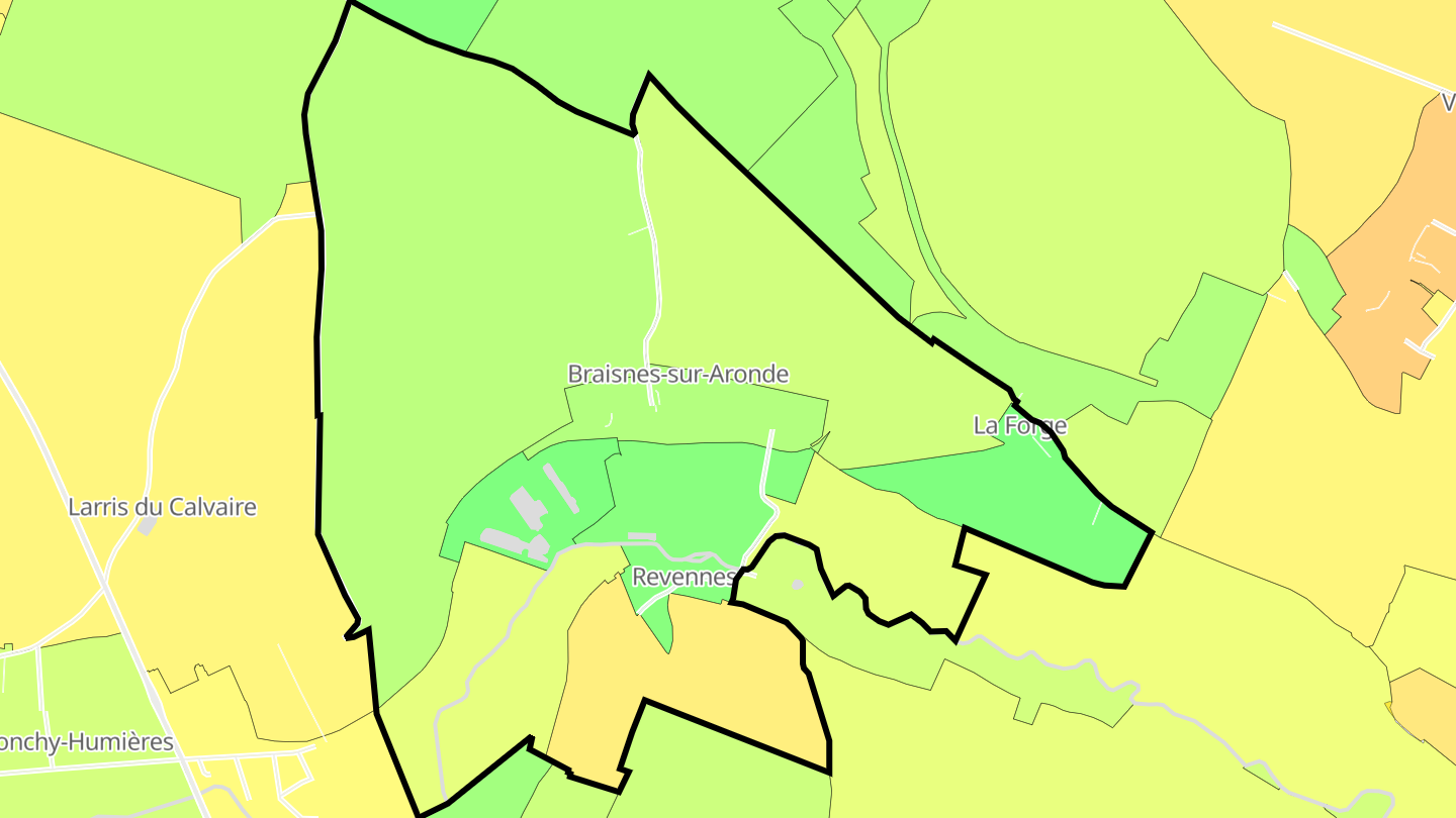 Carte des prix de l'immobilier Braisnes-sur-Aronde