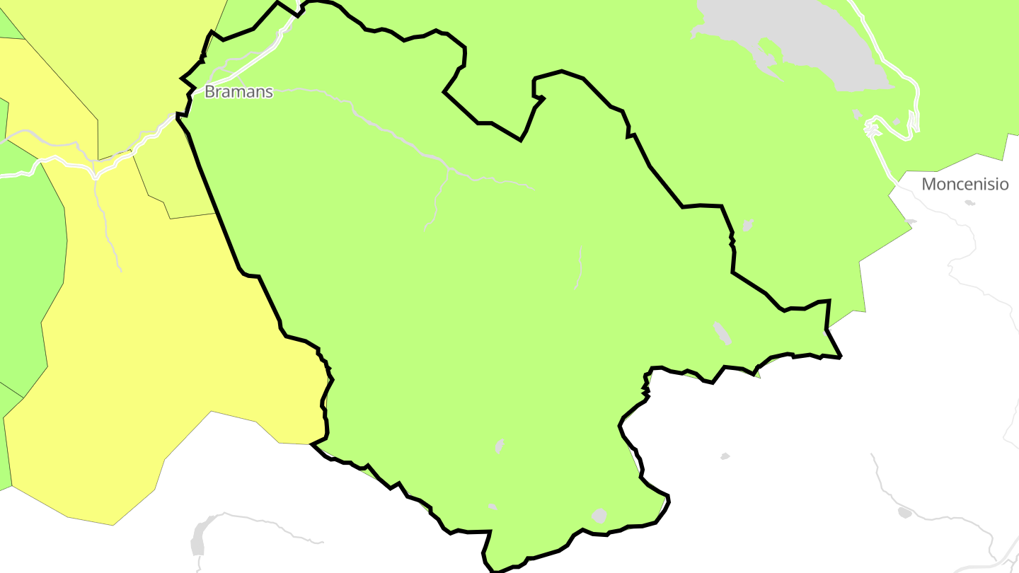 Carte des prix de l'immobilier Bramans