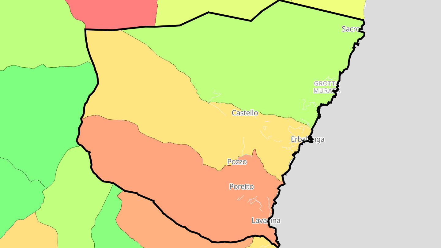 Carte des prix de l'immobilier Brando