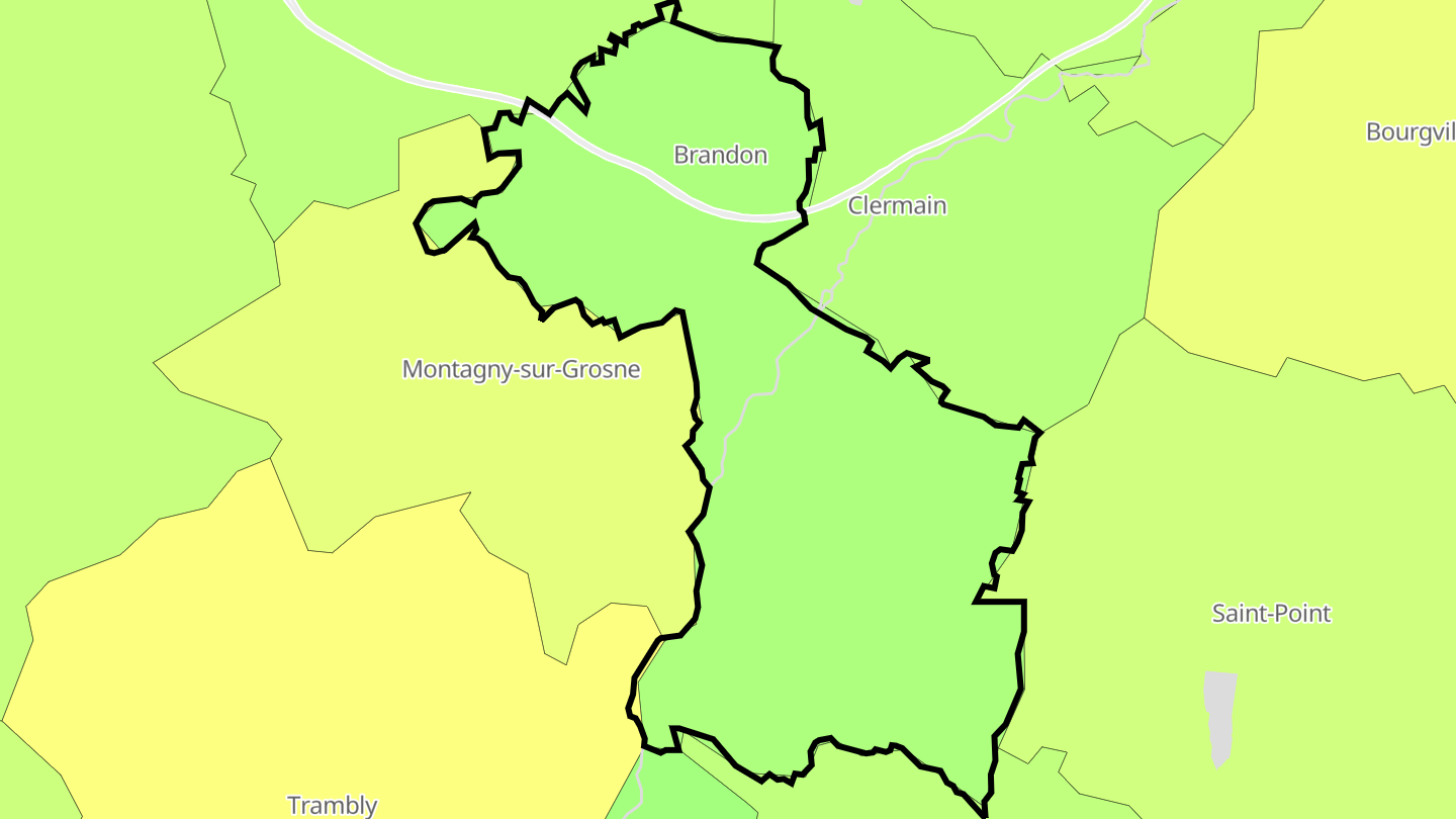 Carte des prix de l'immobilier Brandon