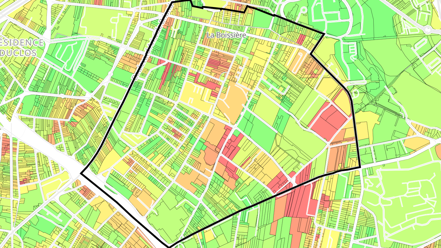 Carte des prix de l'immobilier Branly - Boissière