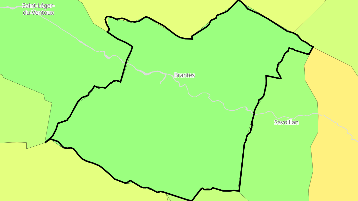 Carte des prix de l'immobilier Brantes