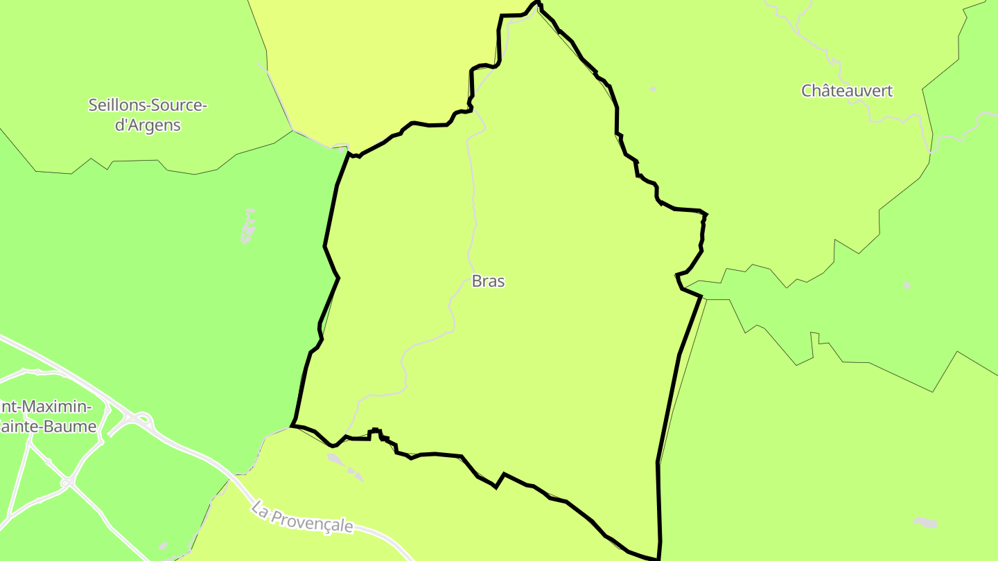 Carte des prix de l'immobilier Bras