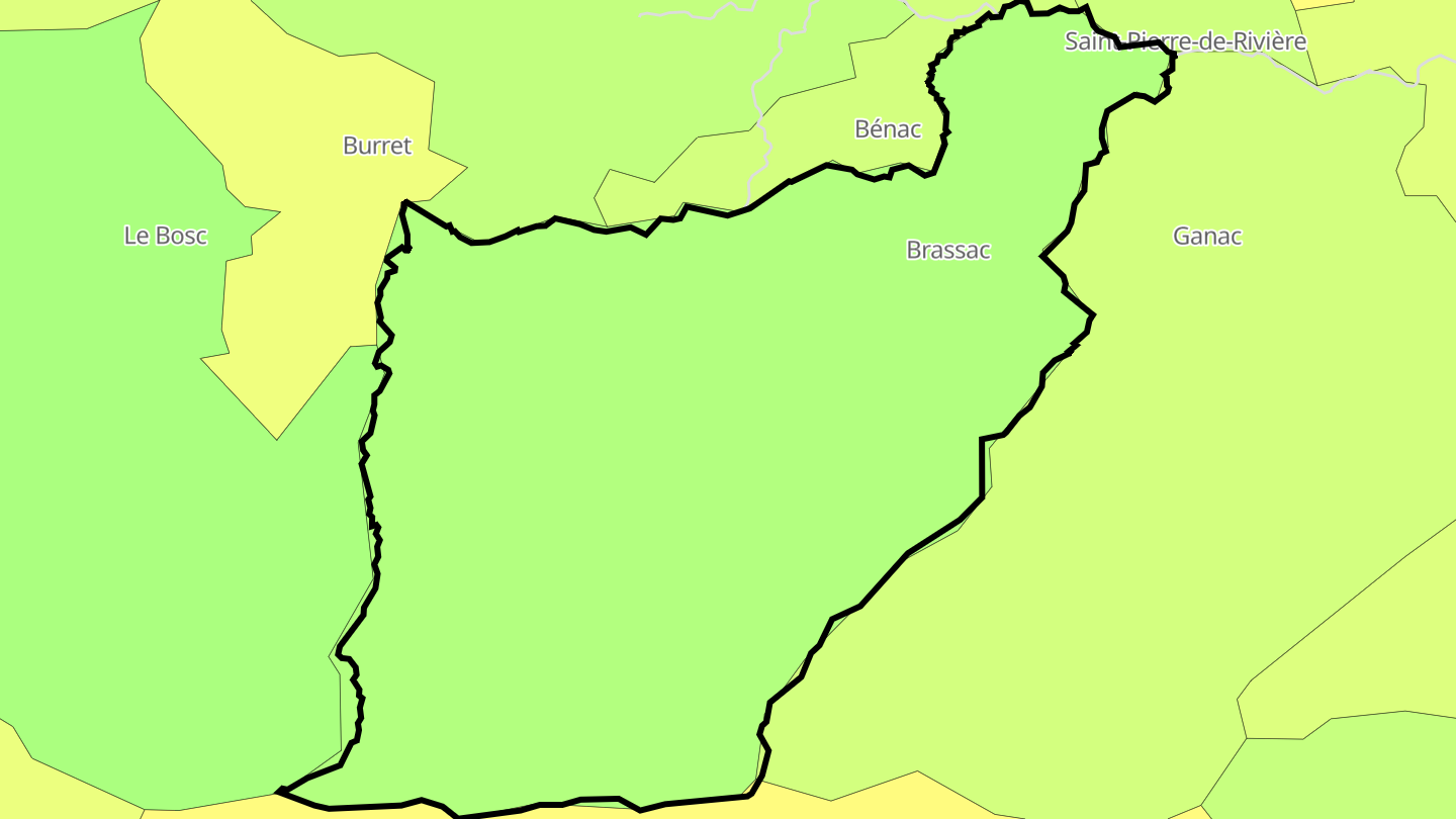Carte des prix de l'immobilier Brassac