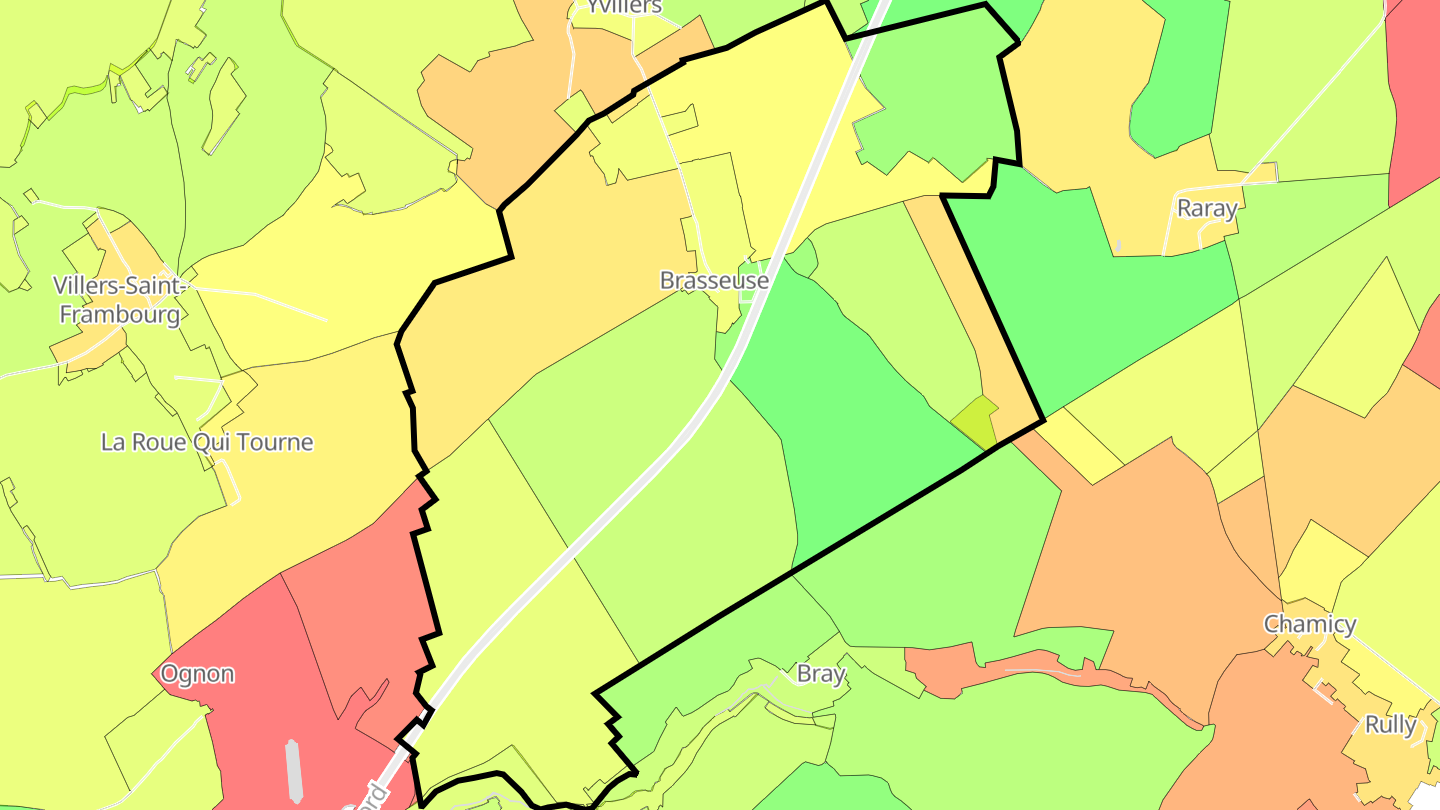 Carte des prix de l'immobilier Brasseuse