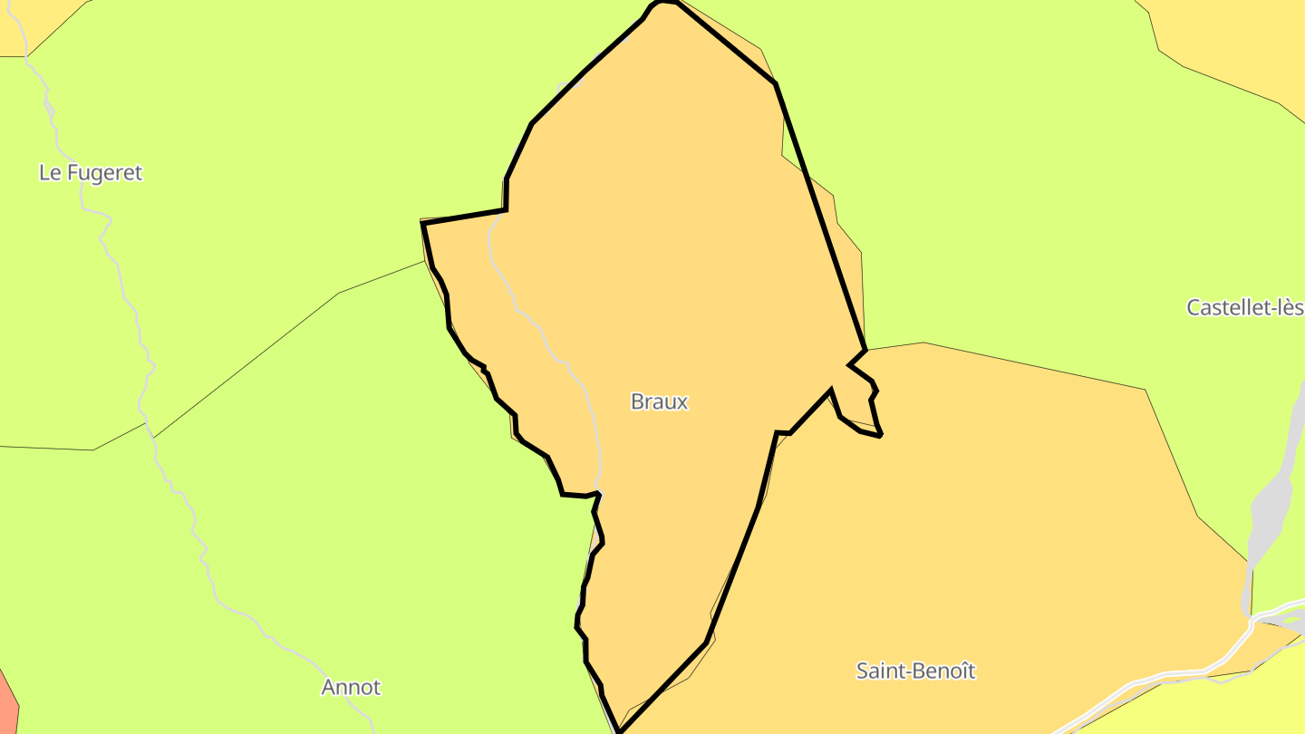 Carte des prix de l'immobilier Braux