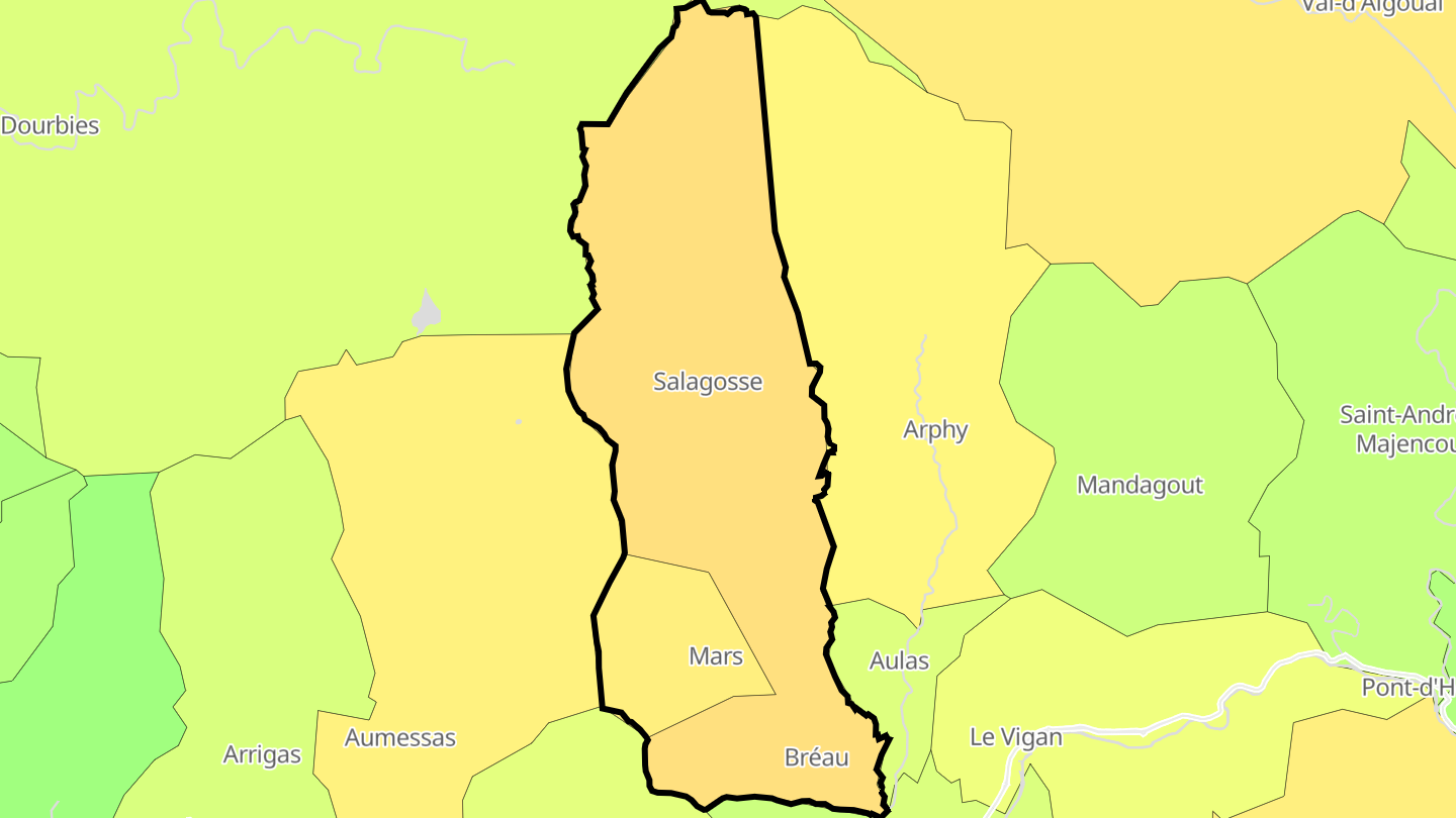 Carte des prix de l'immobilier Bréau-Mars