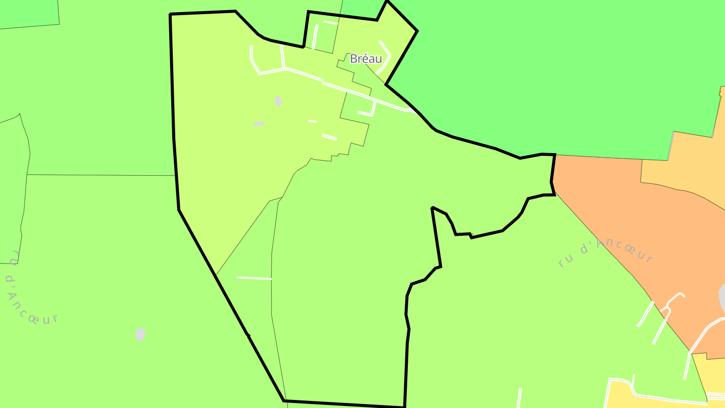 Carte des prix de l'immobilier Bréau
