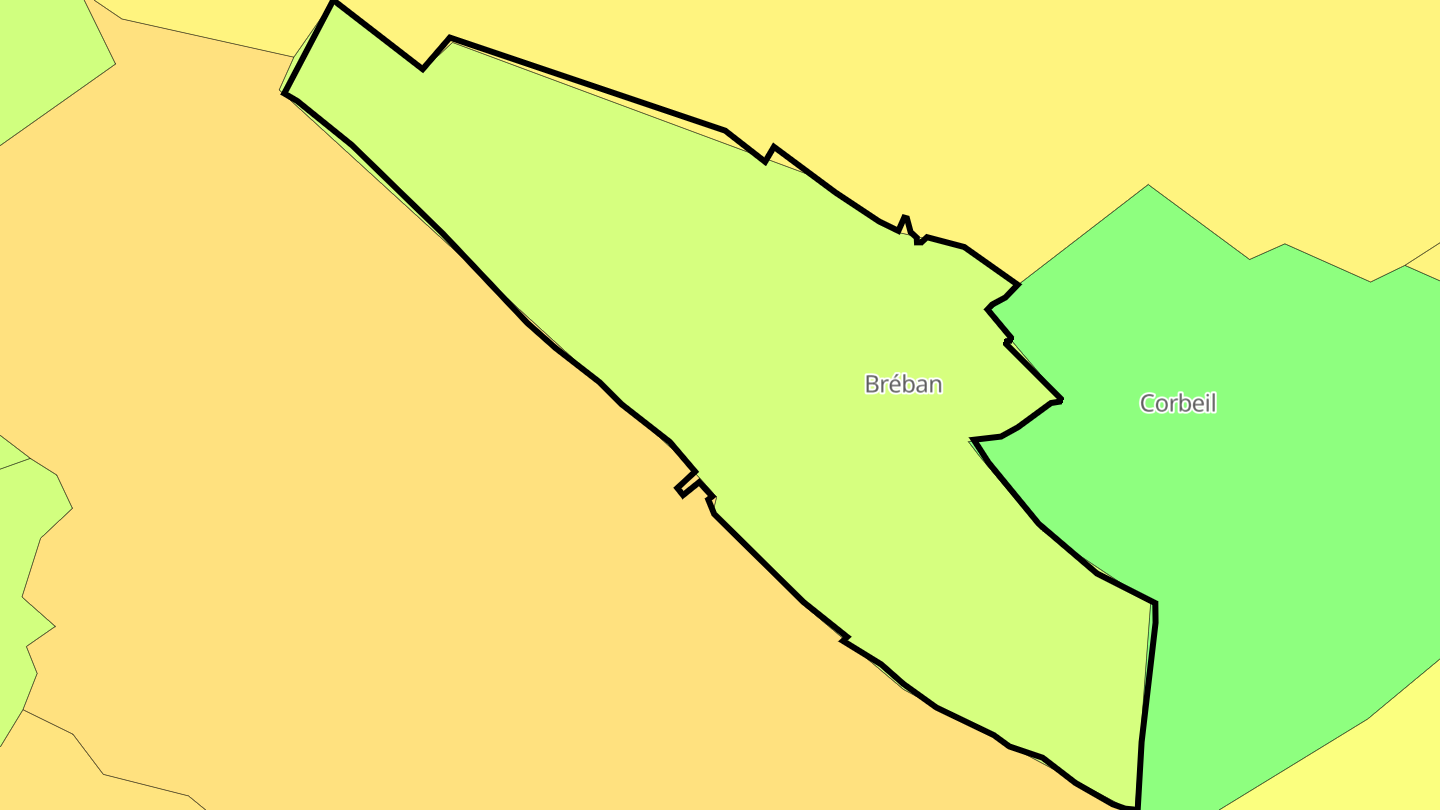 Carte des prix de l'immobilier Bréban