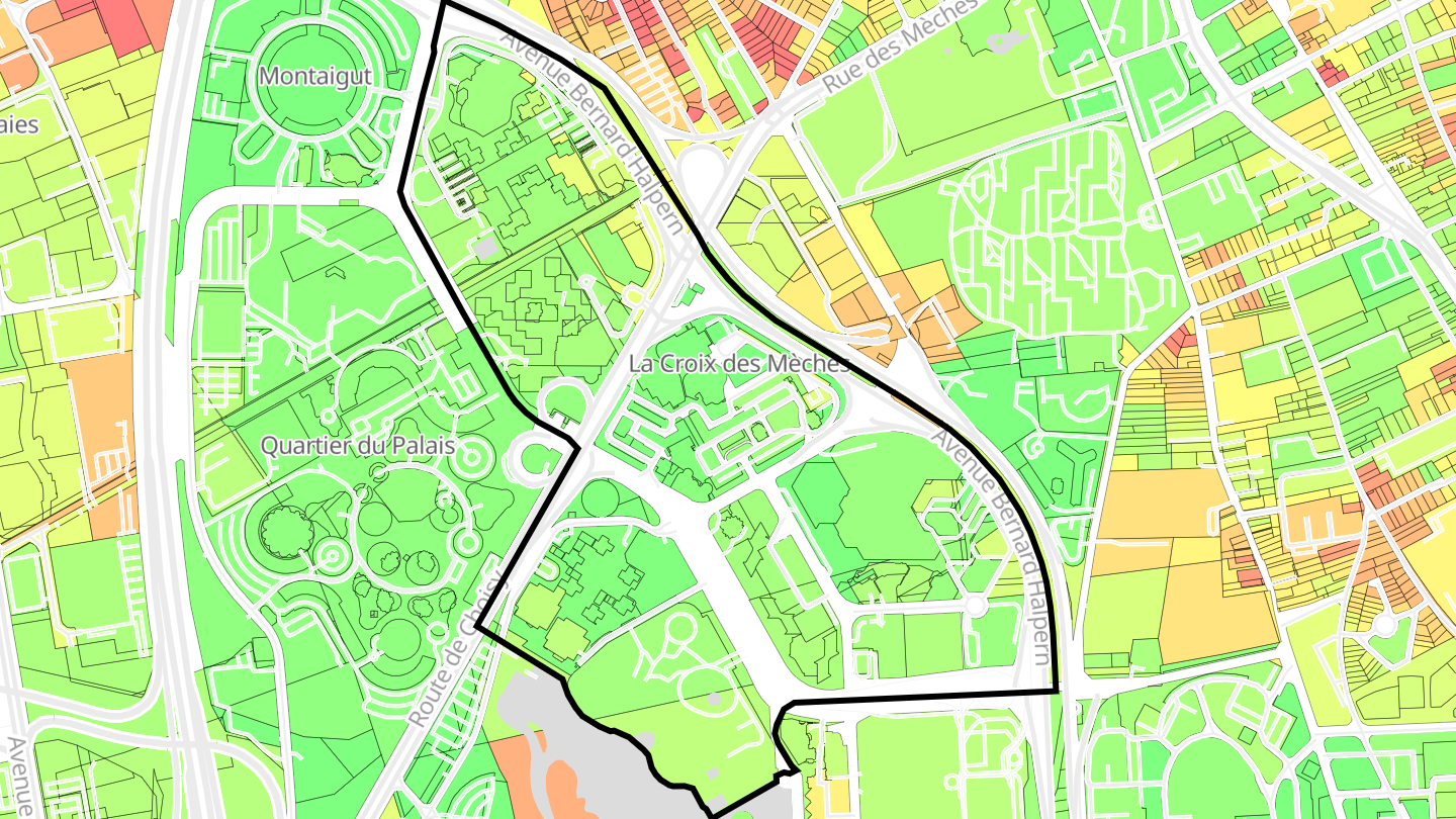 Carte des prix de l'immobilier Brèche- Croix des Mèches - Haye aux Moines- Lévrière-Préfecture