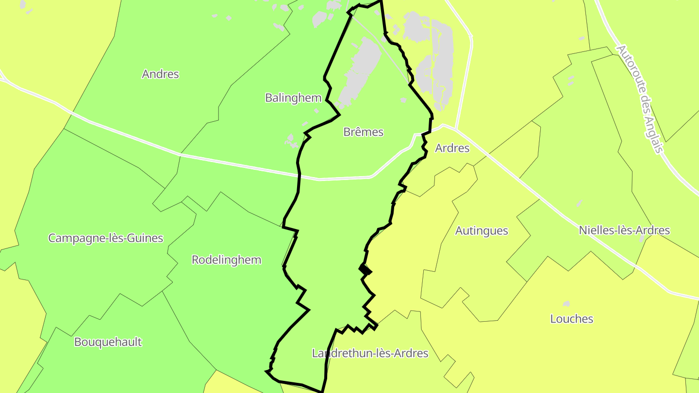 Carte des prix de l'immobilier Brêmes