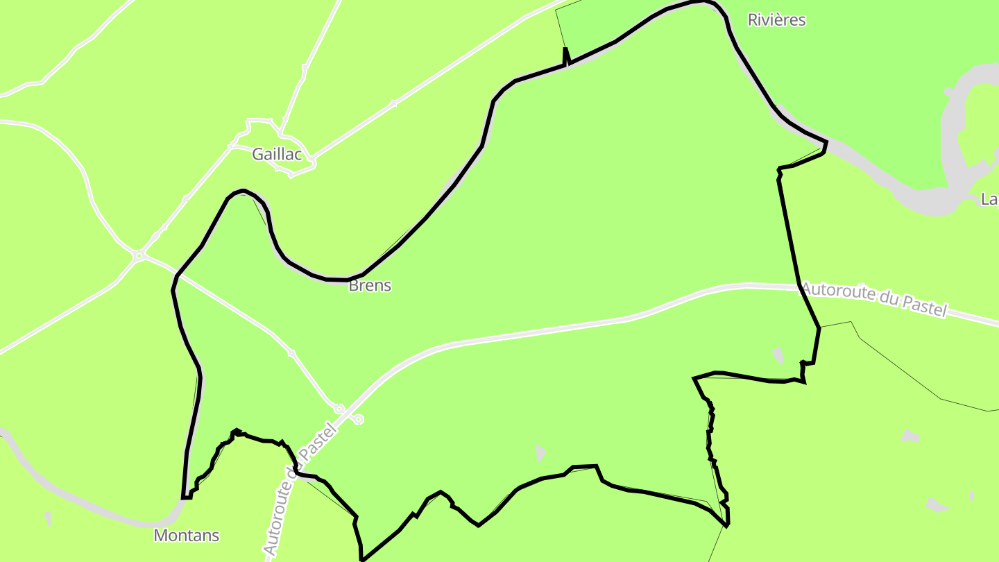 Carte des prix de l'immobilier Brens