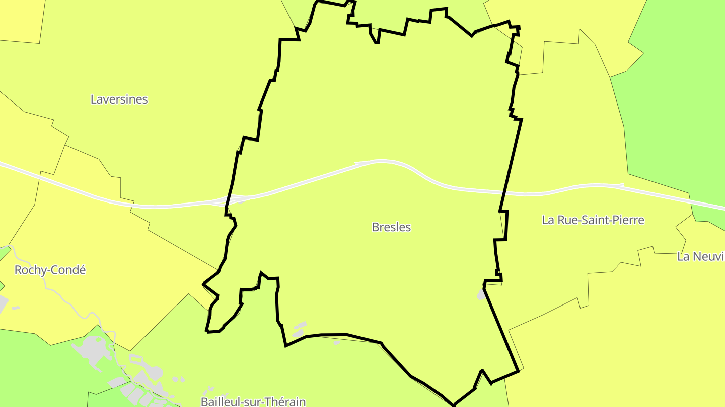 Carte des prix de l'immobilier Bresles