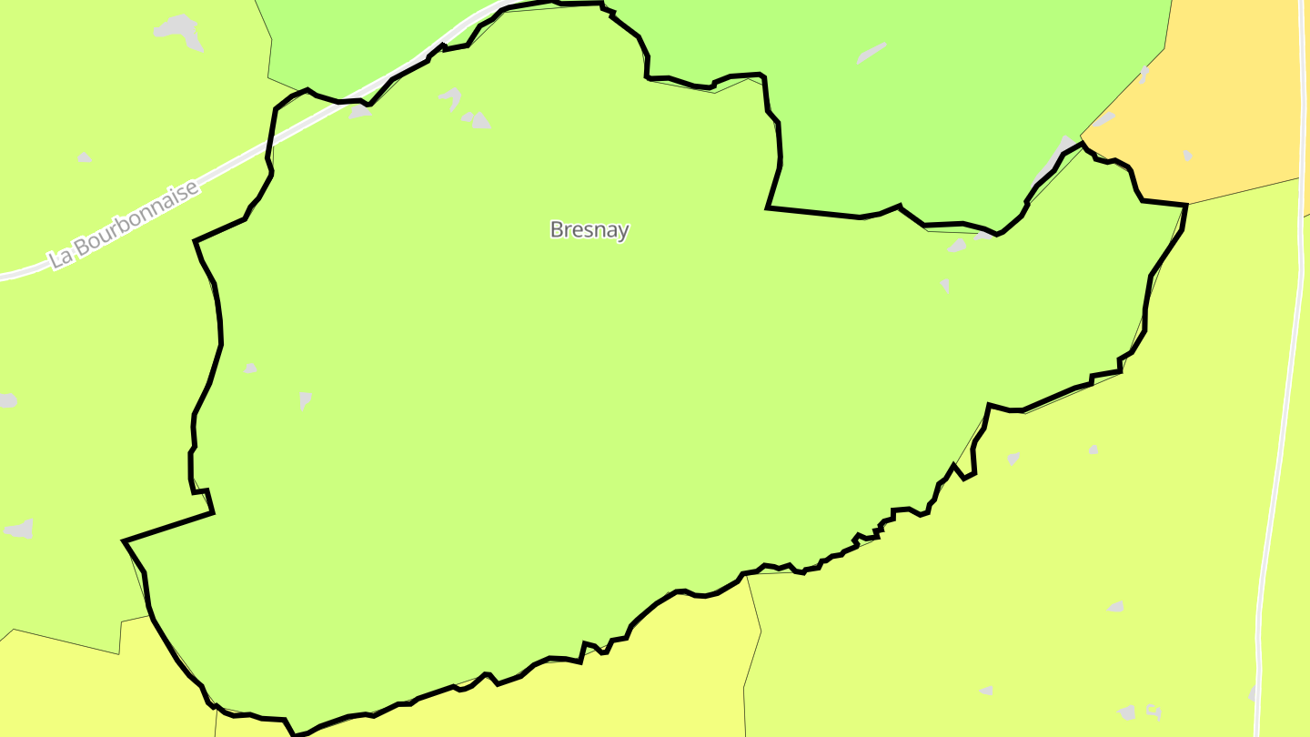 Carte des prix de l'immobilier Bresnay