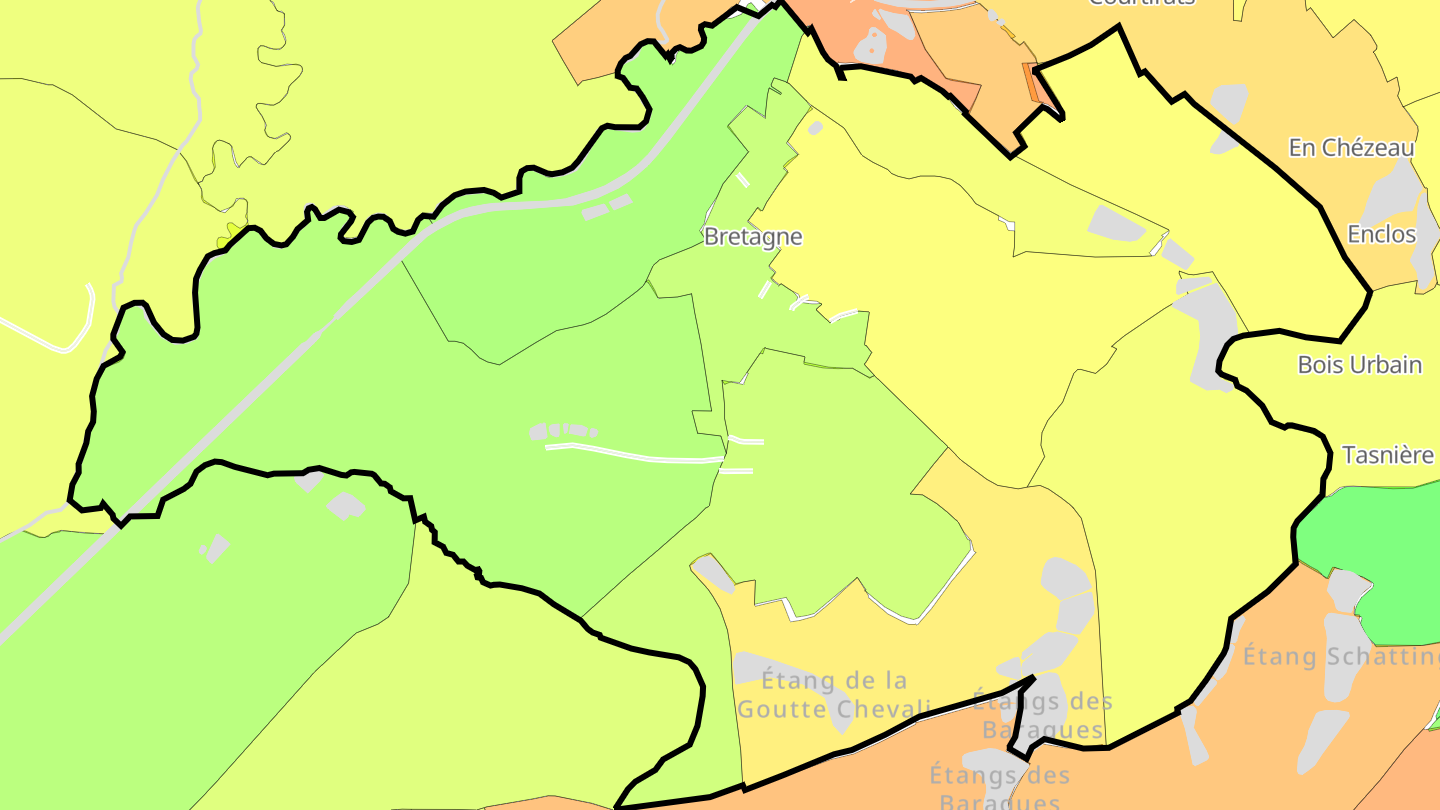 Carte des prix de l'immobilier Bretagne