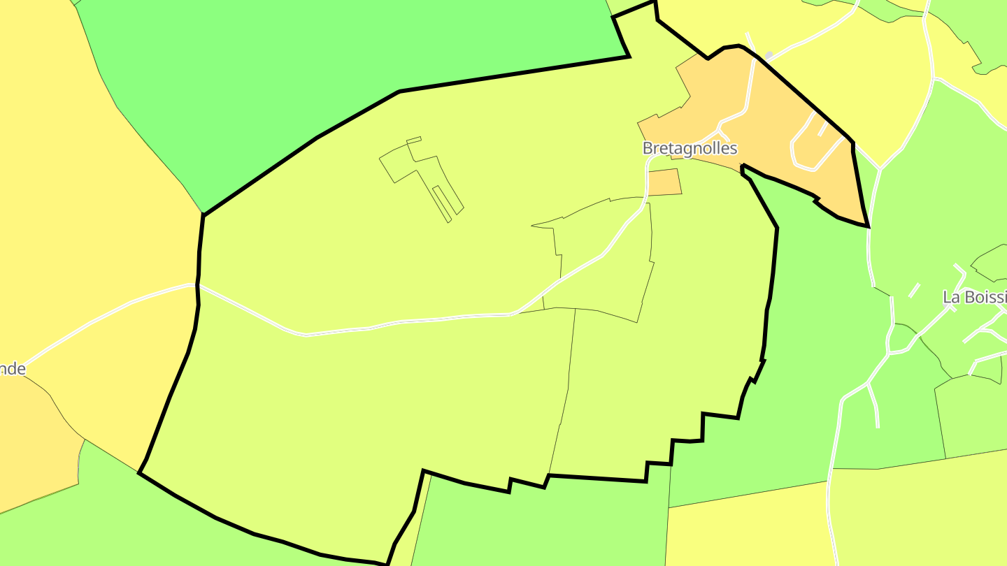 Carte des prix de l'immobilier Bretagnolles