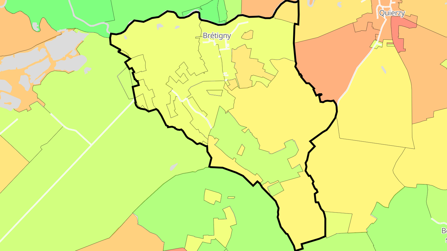 Carte des prix de l'immobilier Brétigny