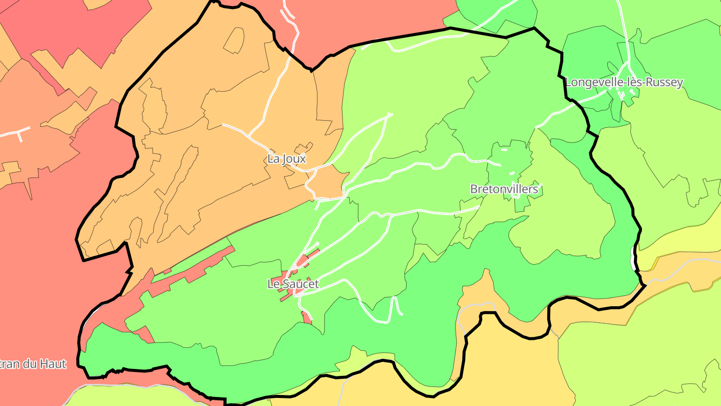 Carte des prix de l'immobilier Bretonvillers