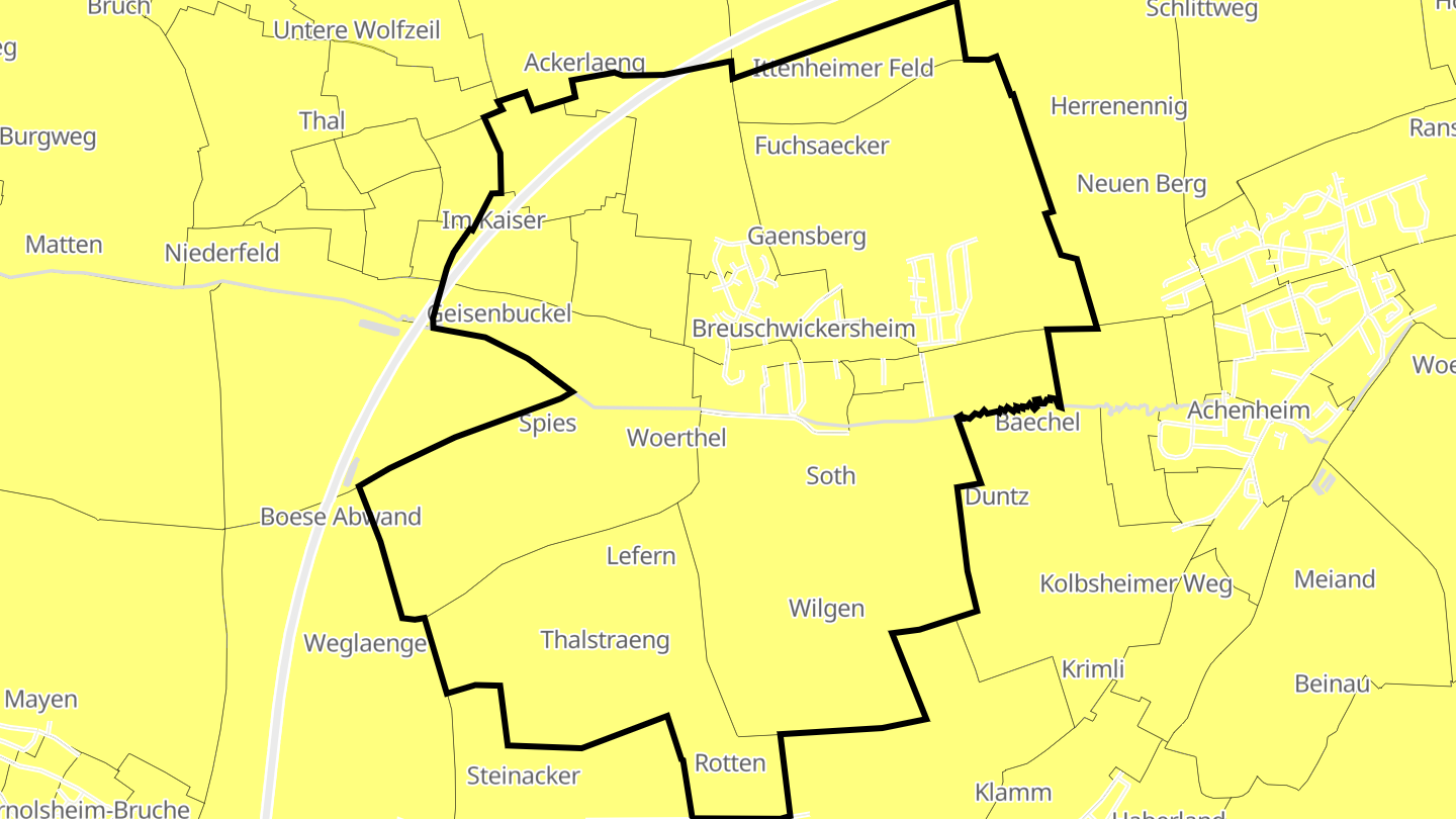 Carte des prix de l'immobilier Breuschwickersheim