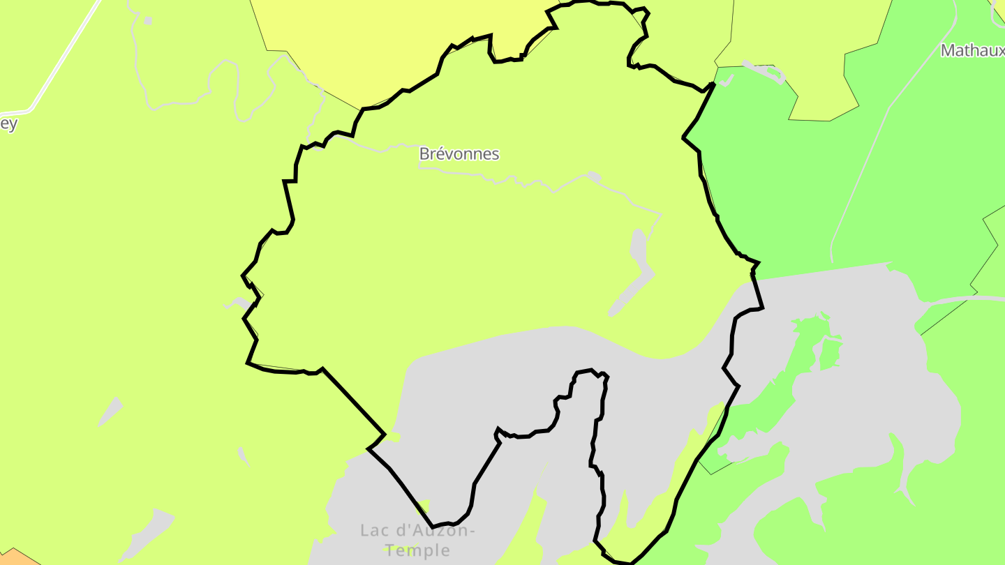 Carte des prix de l'immobilier Brévonnes