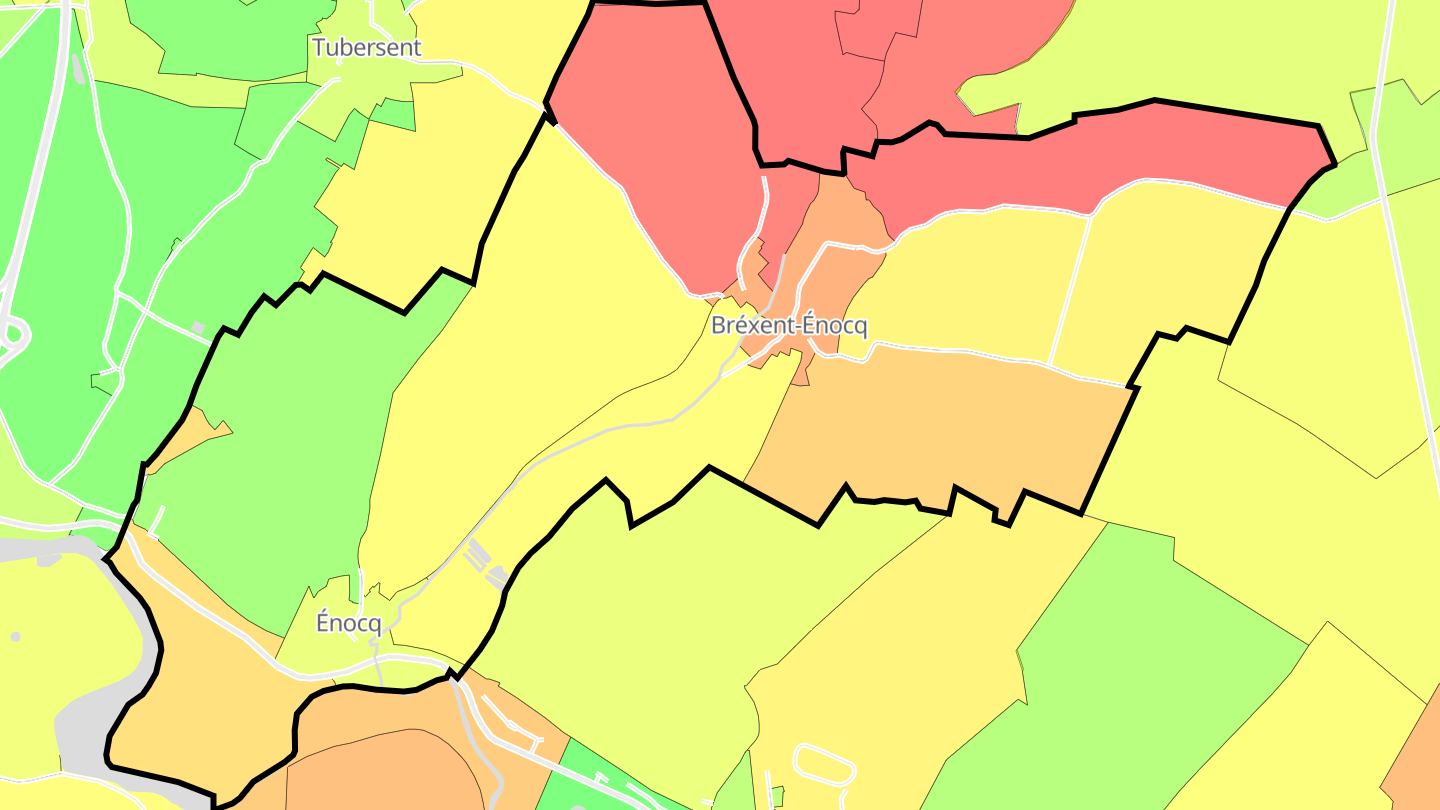 Carte des prix de l'immobilier Bréxent-Énocq