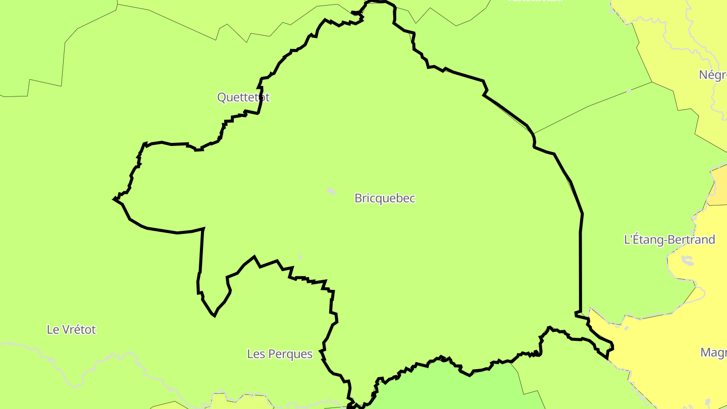 Carte des prix de l'immobilier Bricquebec
