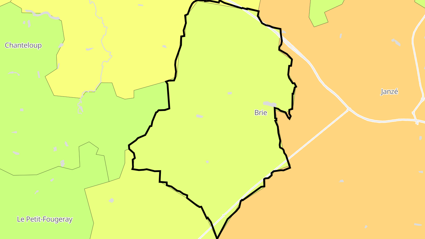 Carte des prix de l'immobilier Brie
