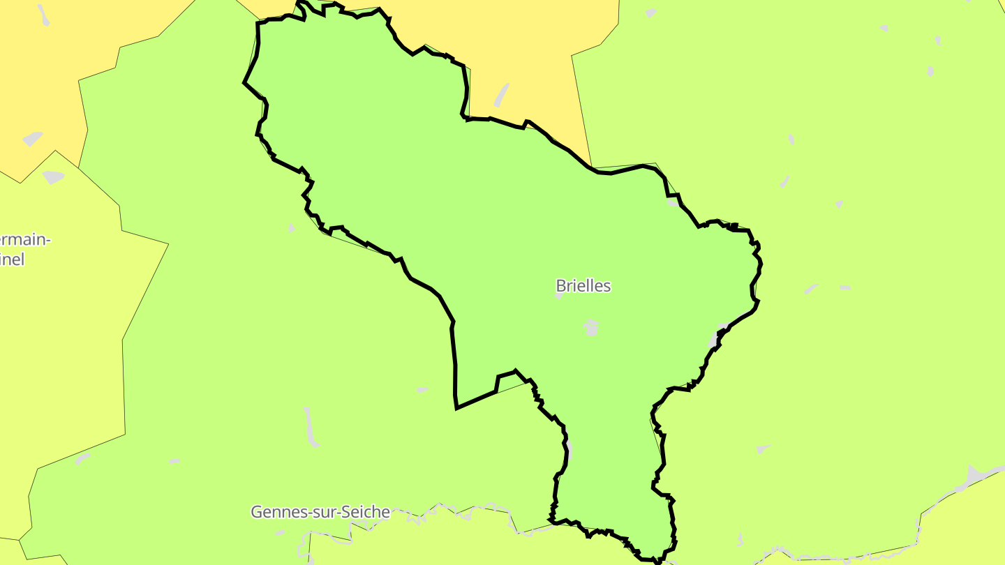 Carte des prix de l'immobilier Brielles