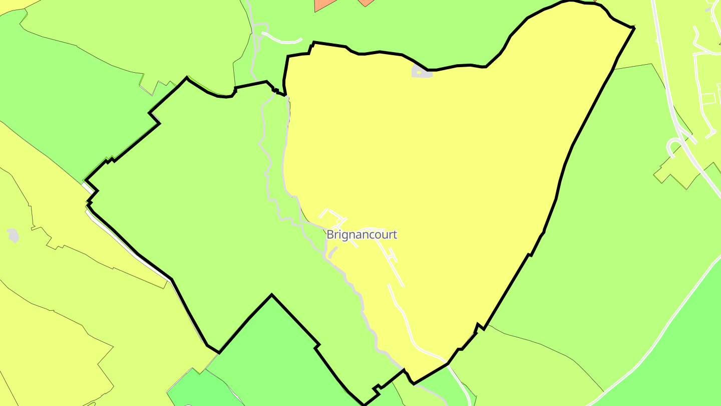 Carte des prix de l'immobilier Brignancourt