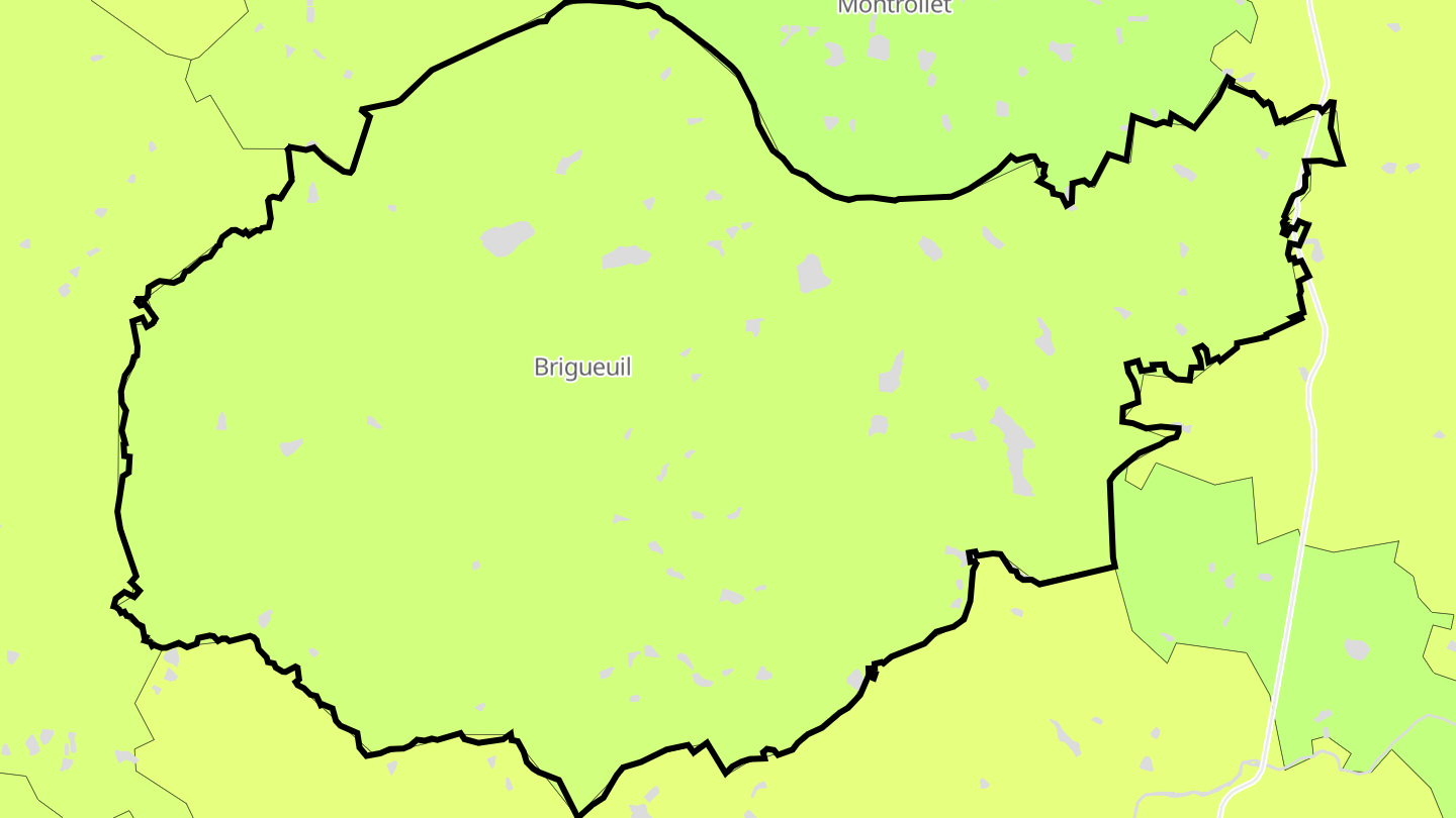 Carte des prix de l'immobilier Brigueuil