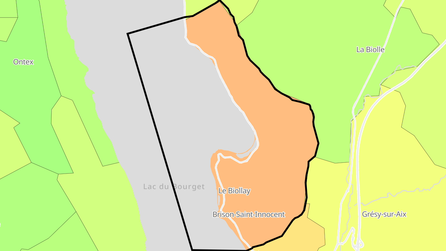 Carte des prix de l'immobilier Brison-Saint-Innocent