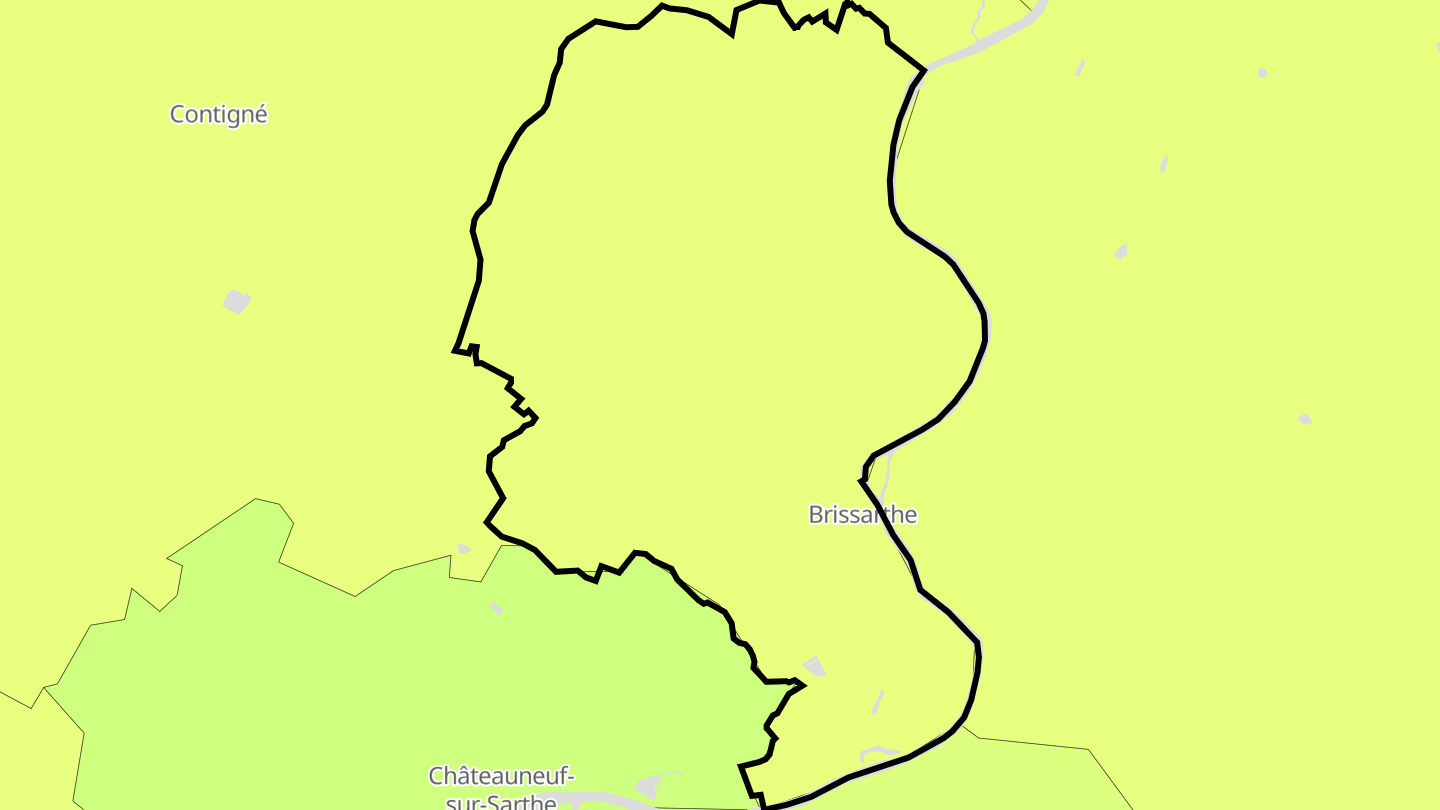 Carte des prix de l'immobilier Brissarthe