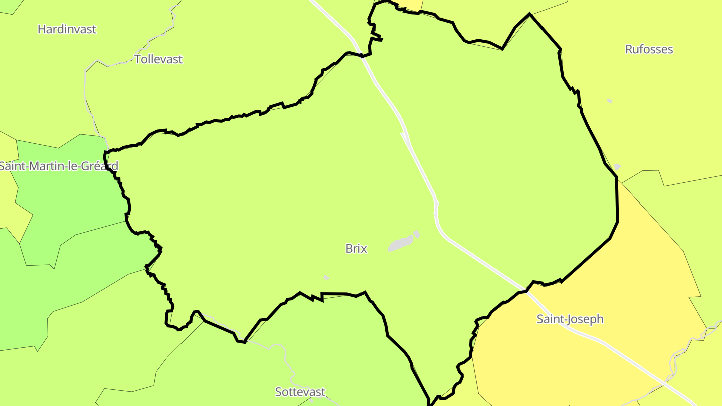 Carte des prix de l'immobilier Brix