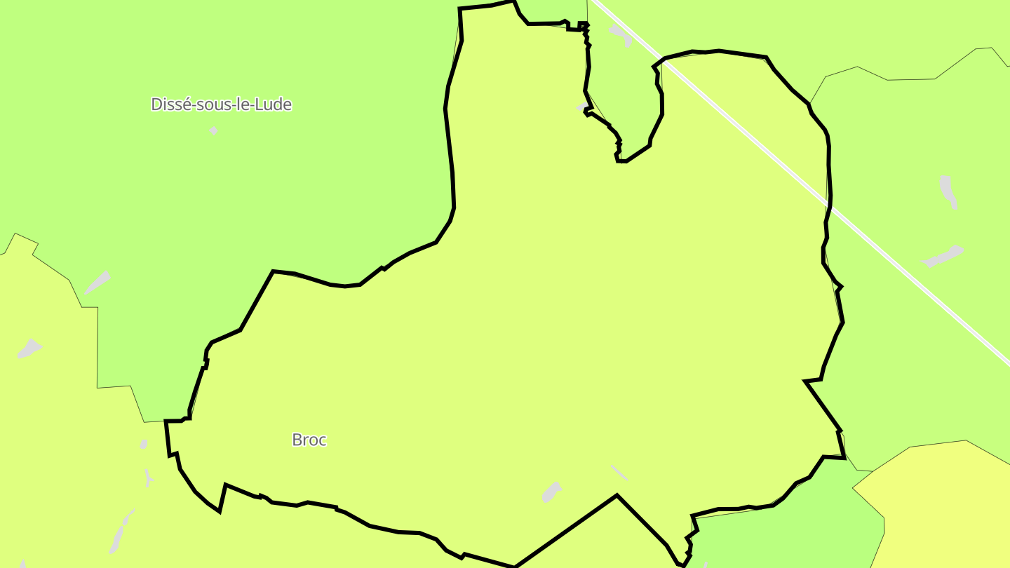 Carte des prix de l'immobilier Broc