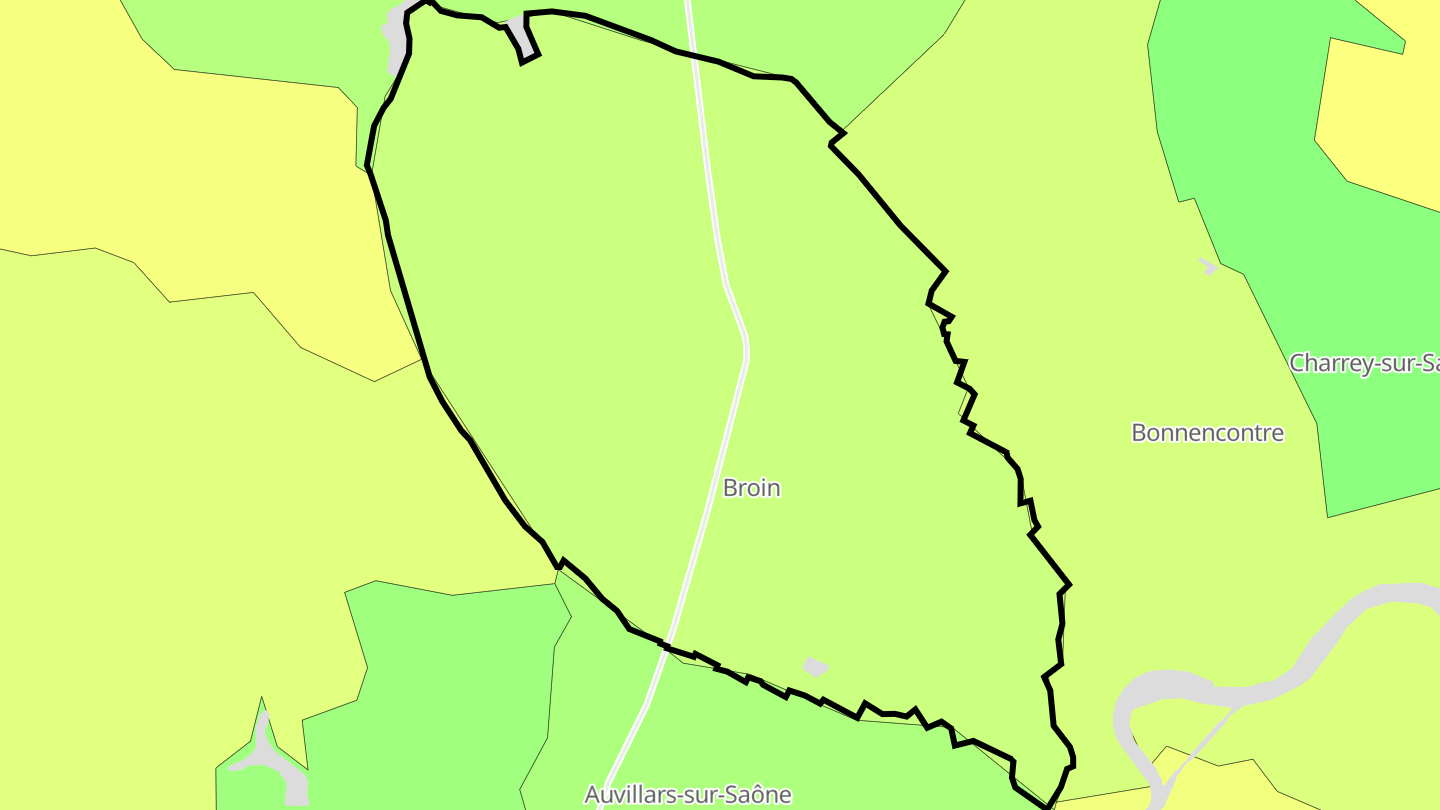 Carte des prix de l'immobilier Broin