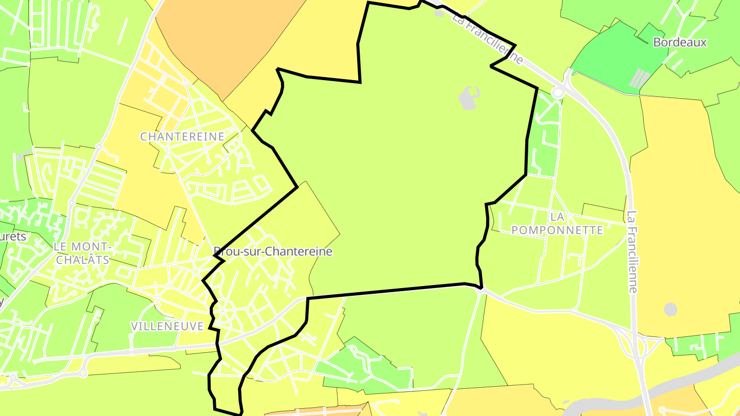Carte des prix de l'immobilier Brou-sur-Chantereine