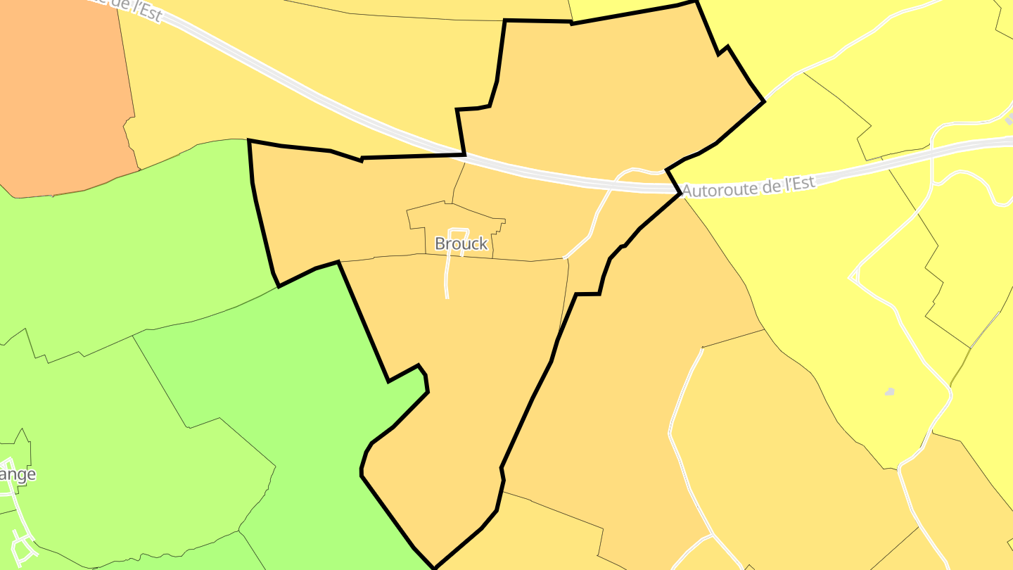 Carte des prix de l'immobilier Brouck