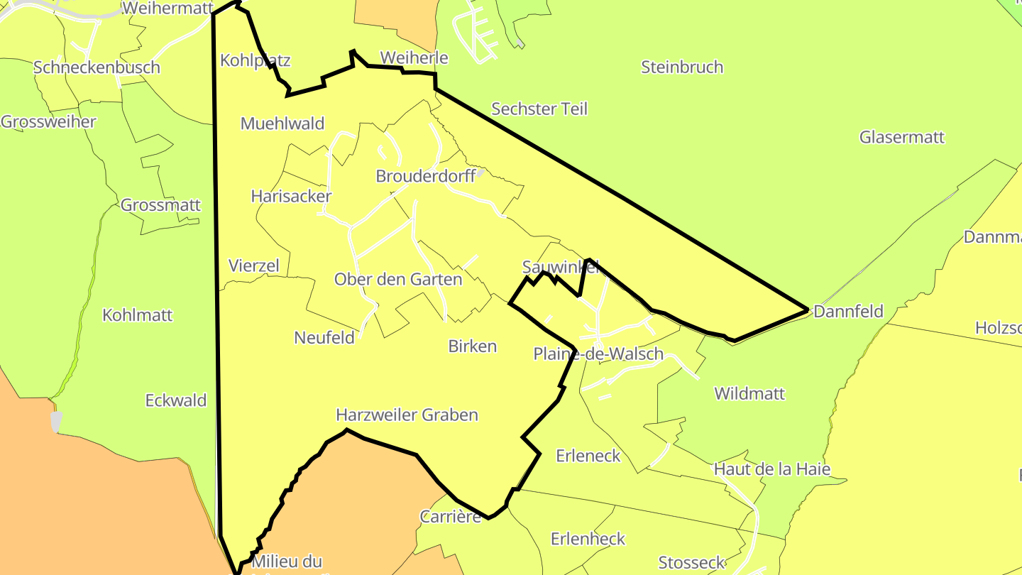 Carte des prix de l'immobilier Brouderdorff