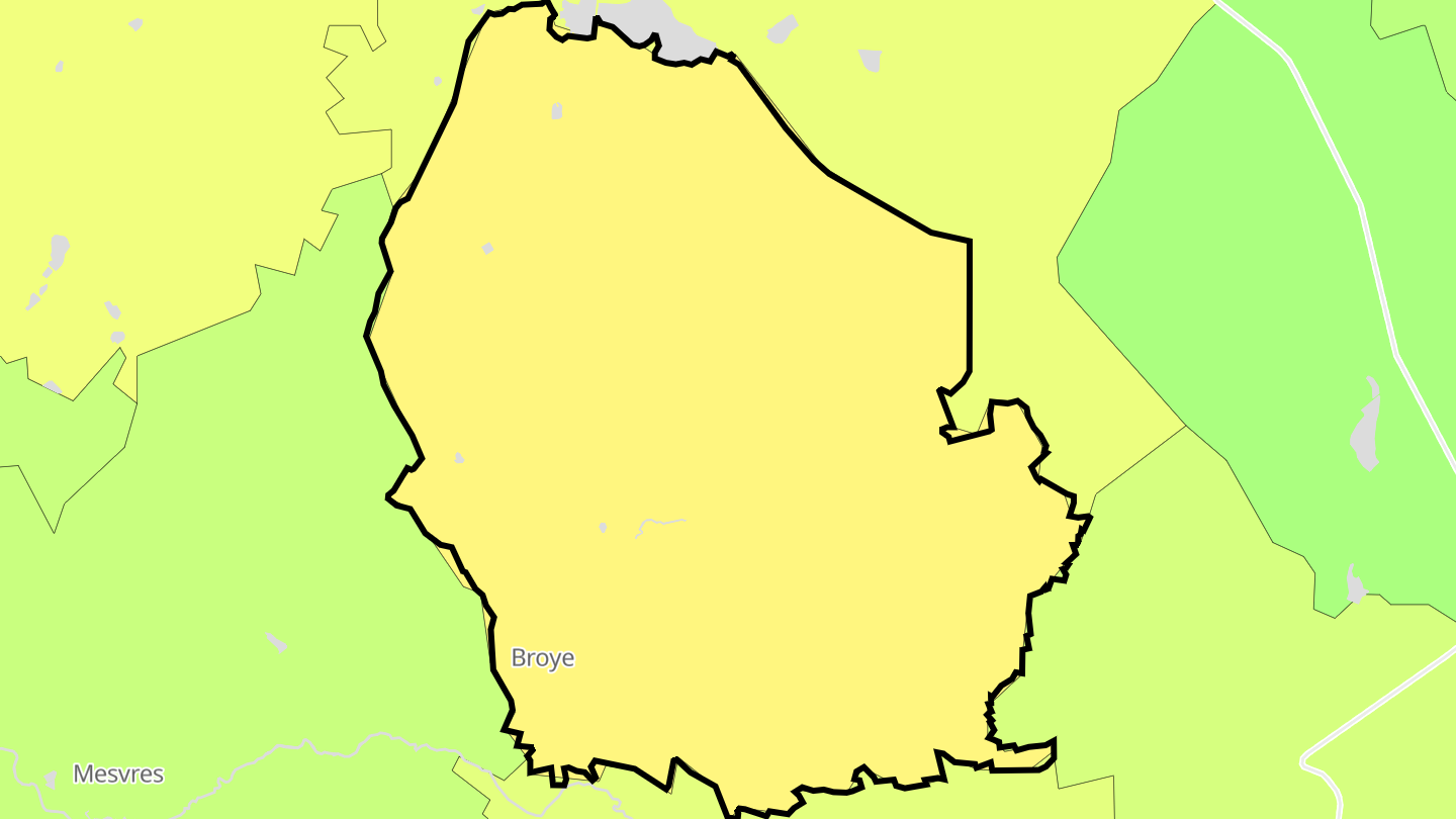 Carte des prix de l'immobilier Broye