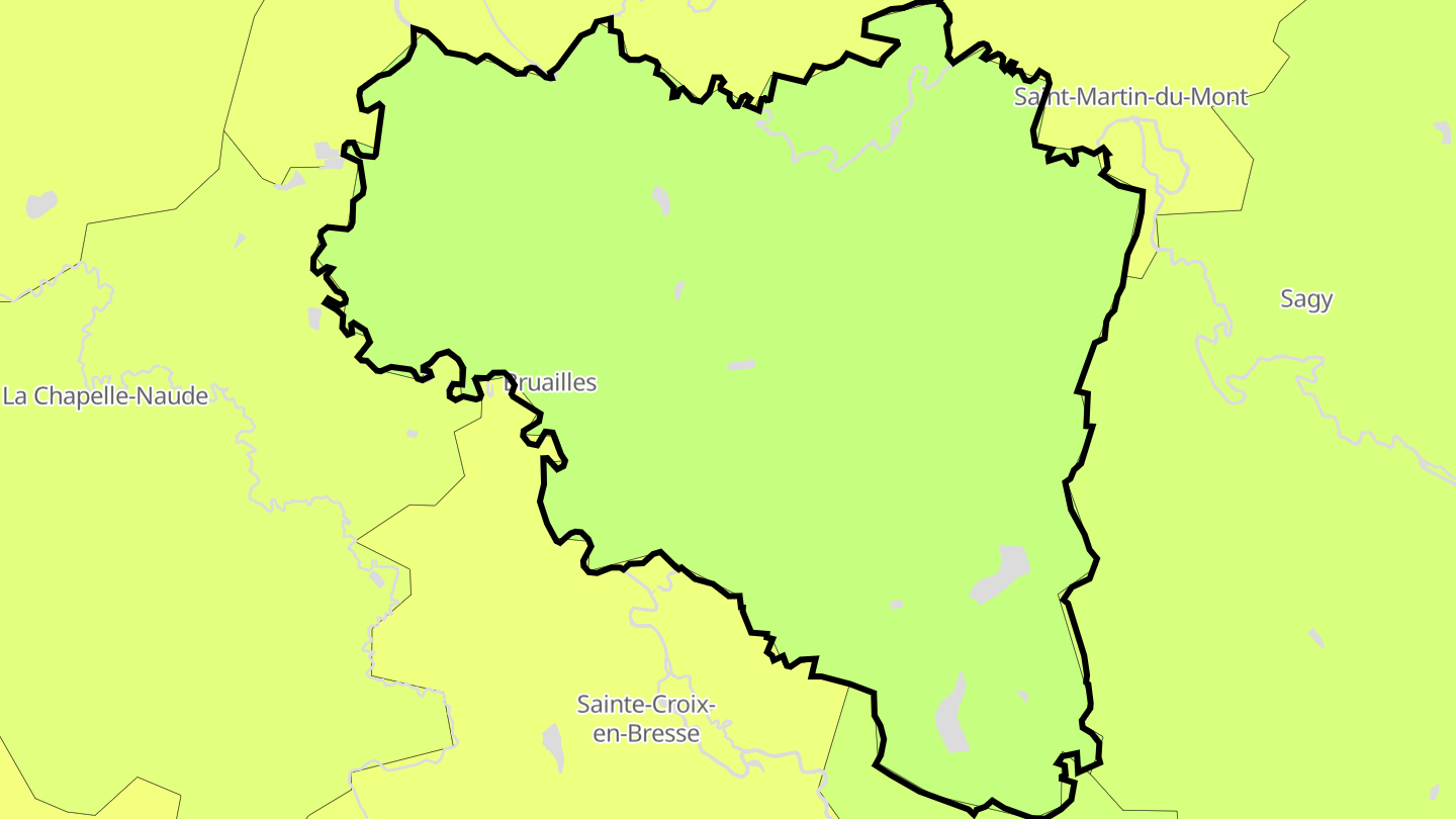 Carte des prix de l'immobilier Bruailles