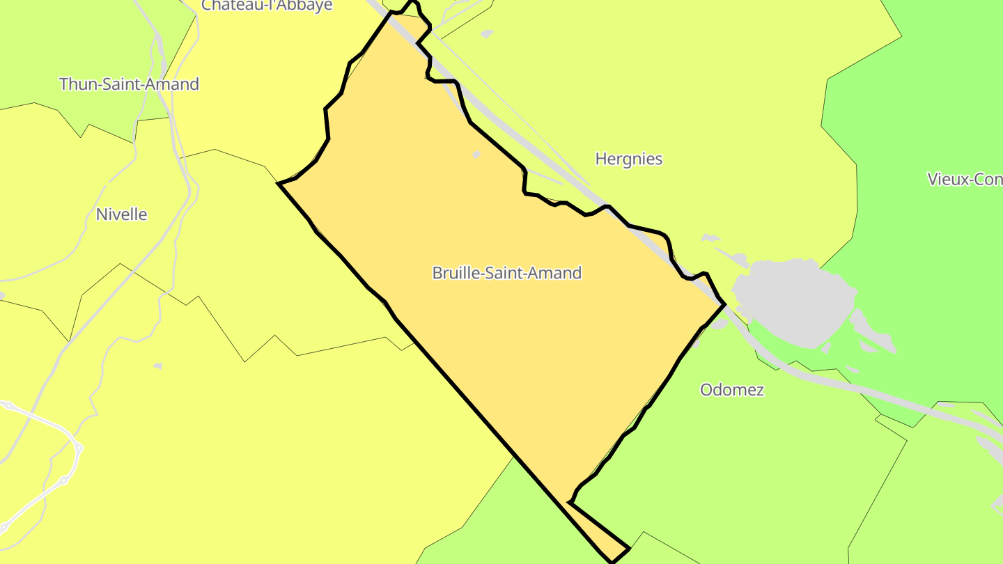 Carte des prix de l'immobilier Bruille-Saint-Amand