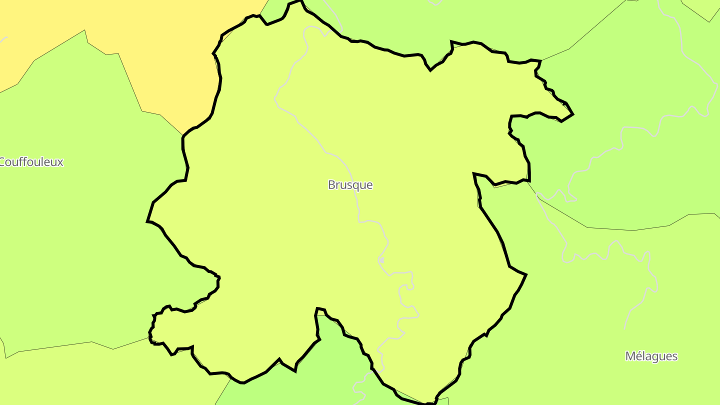Carte des prix de l'immobilier Brusque