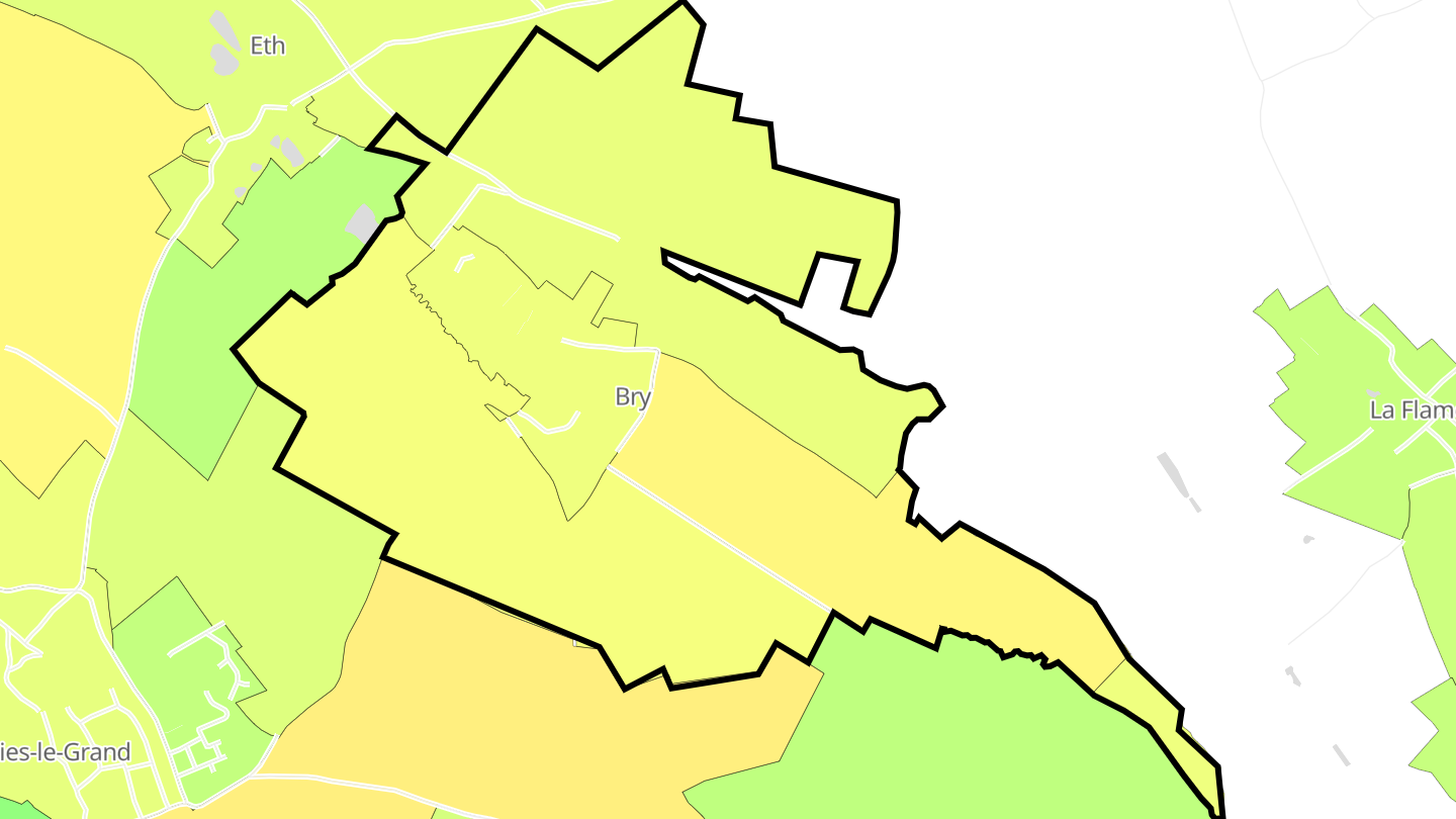 Carte des prix de l'immobilier Bry