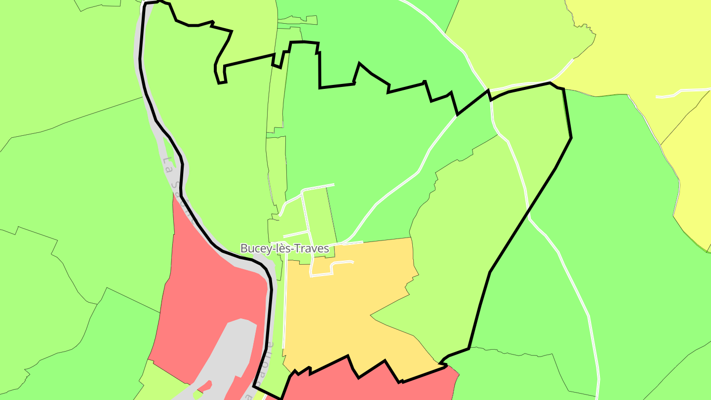 Carte des prix de l'immobilier Bucey-lès-Traves